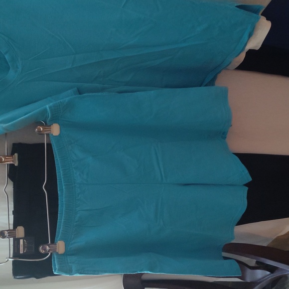 Hanes her way 2piece short sleeve v neck short set size extra large with pockets - Picture 3 of 7